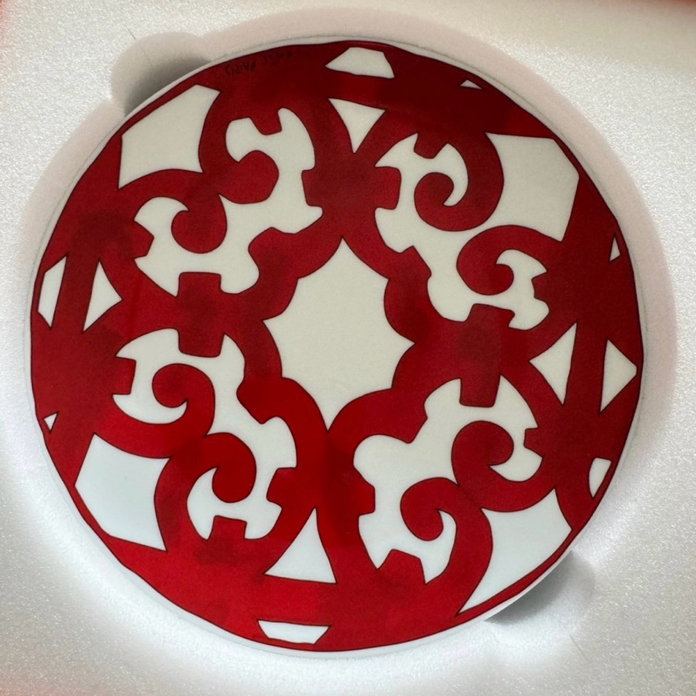 HERMES Round Small Bread & Butter Plate BALCON DU GUADALQUIVIR NO.3 Authentic